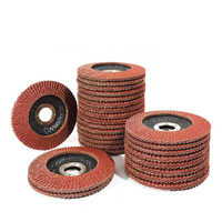 Disque à lamelles en corindon céramique avec support en fibre de verre OBM ODM OEM 4 pouces 4,5 pouces Disque abrasif 40-320 grains Meules de ponçage Disque de ponçage