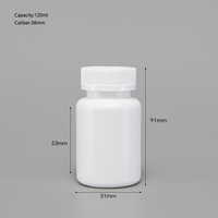 Botol Plastik Kemasan Obat Vitamin Kapsul Tablet Custom Produsen dengan Tutup Ulir