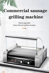 Machine à griller les saucisses électrique à 7 rouleaux, pour comptoir, style chinois, pour la restauration, les stands de nourriture et les kiosques. - Product Image 4