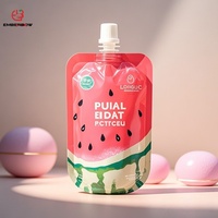 Bolsas Reutilizables Personalizadas con Boquilla para Líquidos, Aptas para Alimentos, con Cierre de Cremallera, para Sushi, Comida para Mascotas, Chicle, Gelatina, Alimentos Enlatados (Tamaño Personalizado)