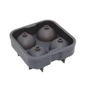 Moule à boules géantes rondes en silicone écologique, lot de 4, non toxique, résistant au four, pour whisky et crème glacée - Product Image 1