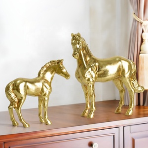Gerçekçi at heykel süsler reçine el sanatları ev sanat süslemeleri - Product Image 4