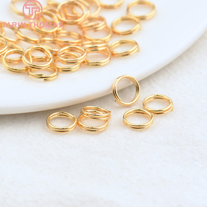 Anillos de Conexión de Latón Chapado en Oro de 24K, Anillos Dobles, Anillos Divididos, Anillos Conectores, Accesorios de Alta Calidad para la Fabricación de Joyería DIY - Product Image 5