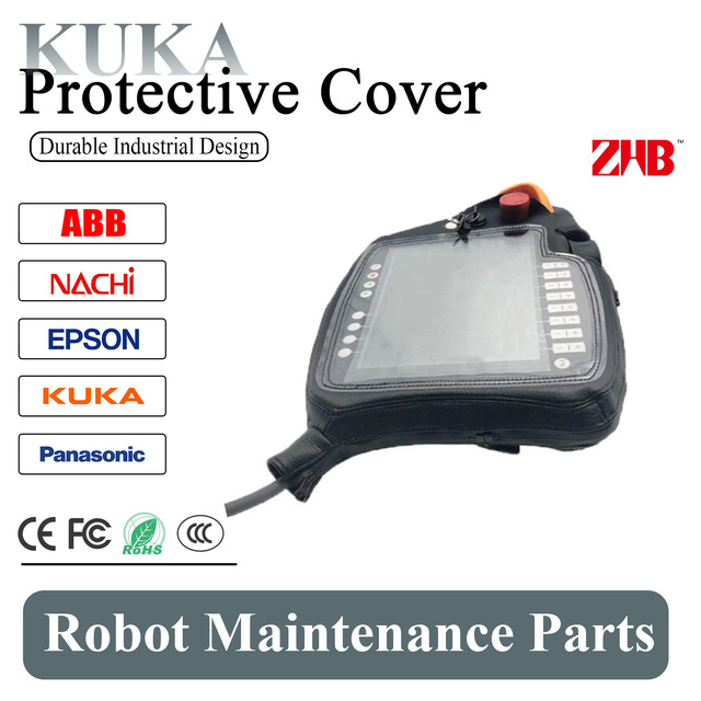 ZHB KUKA Robot KRC5 Teaching Device 00291556/00312962 Leather Protective Cover SmartPAD-2 1-Year Warranty