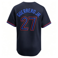 Maillot de baseball américain de la meilleure qualité # 27 Guerrero Jr # 7 Okamoto # 30 Kirk Personnalisable et brodé