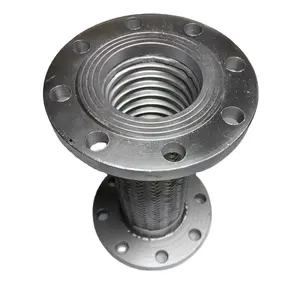 DN50 DN100 DN200 Bellows Expansion Joint Pipe Metal Compensator Stainless Steel Expansion Joint Rubber Soft Joint Skin