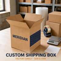 Boîte d'expédition en carton ondulé Kraft RSC, conteneur à fentes standard avec impression de logo personnalisé, vente en gros, directement de l'usine, OEM