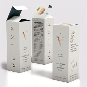 Sang trọng tùy chỉnh 2 mét hộp giấy dày cho lông mi giả chăm sóc da và mỹ phẩm đóng gói với UV lợi thế Matt cán - Product Image 1