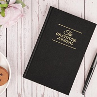 Carnet A5 à couverture rigide en tissu, journal quotidien, guide de pleine conscience, planificateur quotidien, journal de gratitude pour femmes et hommes
