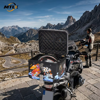 Boîte arrière universelle pour moto 42L en aluminium résistant à la corrosion, stock stable, pour les vendeurs transfrontaliers d'accessoires moto