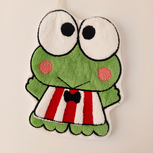 Linda Toalla de Mano con Diseño de Animal de Dibujos Animados, Toalla para Lavarse las Manos, Gruesa, Absorbente, Suave, de Algodón y Felpa de Coral, Toalla de Mano Sanr - Product Image 2