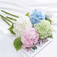 IC9005 Hydrangeas artificiels populaires, vente directe d'usine, DIY, colorés, pour Noël, toucher réel, 50 cm