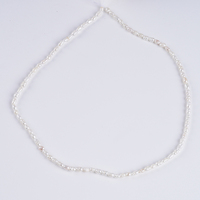 Brins de perles d'eau douce naturelles de forme riz blanc de 2,5-3 mm, qualité A, vente en gros pour la fabrication de bijoux, prix promotionnel