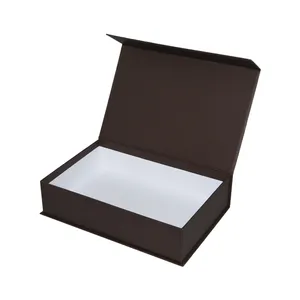 Caixa de papel de espuma magnética personalizada, caixa de presente de luxo preta para mulheres, embalagens magnéticas