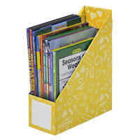 Organisateur de magazines de bureau en carton recyclé A4 A5 avec impression personnalisée, boîte de rangement, porte-fichiers