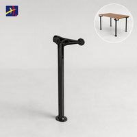 Nouvelles pieds de table en alliage d'aluminium moderne Xin Hao, amovibles, réglables en hauteur, élégants, en forme de L, pour canapé