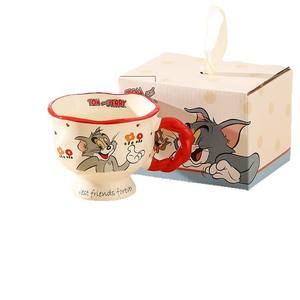 Taza de cerámica de Tom y Jerry con cuchara, diseño de dibujos animados para uso doméstico o como regalo. - Product Image 4