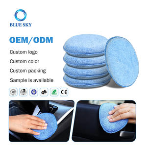 सार्वभौमिक माइक्रोफाइबर मोम एप्लीकेटर पैड कार की सफाई और ठीक पॉलिशिंग के लिए एप्लीकेटर पैड एप्लीकेटर पैड - Product Image 5