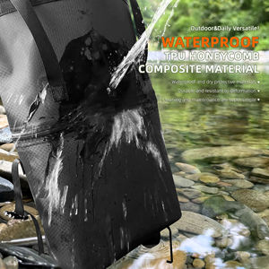 आउटडोर यात्रा और पिकनिक के लिए पहियों के साथ tpu वाटरप्रूफ तह कैंटर ट्रॉली बैग पोर्टेबल हैंड पुल कार्ट - Product Image 3