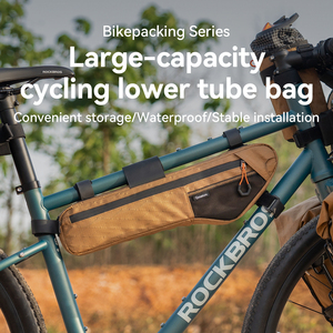 Qunature <span class=keywords><strong>Bikepacking</strong></span> Sac de cadre de vélo Sac de <span class=keywords><strong>VTT</strong></span> de route Touring Riding Front Hanging Bag - Product Image 2