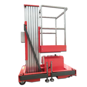 Plataforma de trabajo aéreo de elevación eléctrica hidráulica escalera andamio de aluminio de un solo mástil <span class=keywords><strong>Manlift</strong></span> - Product Image 4