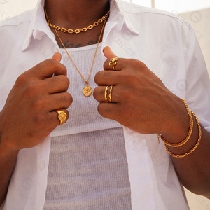 Gemnel daga Rosa Signet charms 925 Plata fina cadena escudo colgante joyería collar de oro asiático - Product Image 3