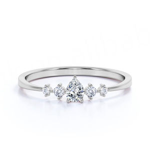 แหวนมอสซาไนต์โบราณ แหวนมอสซาไนต์สำหรับผู้หญิง แหวนมอสซาไนต์ทรงสี่เหลี่ยมประดับเพชรสำหรับผู้หญิง ทอง 18K - Product Image 4