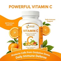 Vitamine C supplement capsules voor volwassenen met extracten van kersen, rozen en cambiumfruit voor immuunondersteuning en antioxidante werking