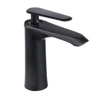 Robinet de salle de bain moderne ZUNMENG à montage sur plan, monotrou, mitigeur de lavabo en zinc chromé, corps en zinc, cartouche céramique