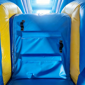 Château gonflable bleu et jaune en PVC imprimé pour enfants, pour jardin, capacité 500 kg, 10-20 personnes, usage domestique et commercial - Product Image 4