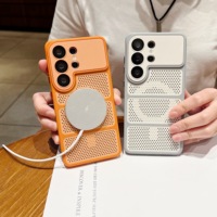 Funda Magnética Transpirable con Malla Perforada para Disipación de Calor para Samsung Galaxy S26 Ultra S25 S24, Modelo 2026