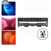 Barre de projecteurs LED mobiles RGBW 0x60W+120x1W, lampe de lavage IP65 avec zoom, stroboscope à pixels, luminaire extérieur étanche