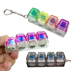 Llavero con Teclado LED, Juguete Sensorial Antiestrés, Clicker de Cristal, Gadget <span class=keywords><strong>para</strong></span> Adultos y Niños - Product Image 1