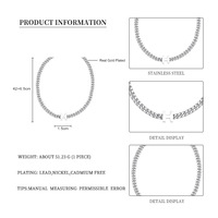 Collier élégant vintage en acier pour caméra espion Pendentif élégant en perles Diamant Zircon Strass Motif populaire en laiton disponible