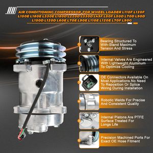 คอมเพรสเซอร์แอร์คุณภาพสูงสำหรับรถขุด EC140B EC210B EC240B VOE11412632 15082742 11104419 ปั๊มแอร์ - Product Image 6