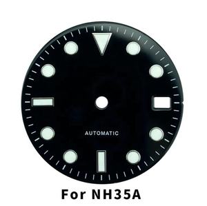 다양한 색상 28.5mm 에나멜 다이얼 부분 SUB 스타일 시계 다이얼 NH35 a 슈퍼 발광 - Product Image 6