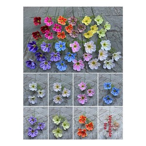 Flores Artificiales <span class=keywords><strong>Cosmos</strong></span> de 3 Cabezas al por Mayor de Fábrica para Centros de Mesa de Boda y Decoración de Interiores del Hogar - Product Image 5