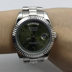 Montre de luxe personnalisée SEILOCE en acier inoxydable 904L de haute qualité, mouvement automatique Miyota8285, montre mécanique - Product Image 1