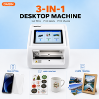 Machine d'impression et de découpe tout-en-un pour autocollants personnalisés, films de protection d'écran et étiquettes pour téléphones, avec fonction d'impression et de découpe de rubans
