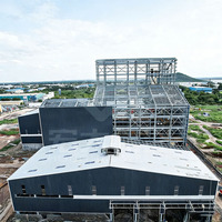 Edificio Moderno de Estructura de Acero Prefabricada, Almacén y Fábrica de Estructura de Acero
