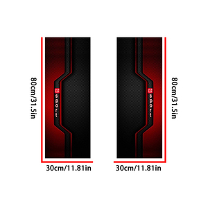 2 Unidades Adhesivos Decorativos para Pilar de Coche, Diseño Deportivo, Interiores, Resistentes a Arañazos, Vinilo <span class=keywords><strong>Autoadhesivo</strong></span> - Product Image 3