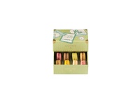 Petite boîte à biscuits carrée pliante en papier Emballage biodégradable personnalisé pour biscuits Boîte à macaron simple blanche avec ruban
