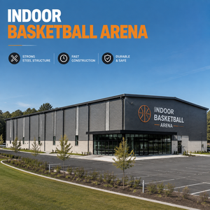 Estructura de Acero Modular para Cancha de Baloncesto Interior, Diseño Escalable, Fácil Expansión Futura, Fabricante Directo de Fábrica, Acero Galvanizado - Product Image 1