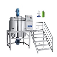 Pot de mélange automatique en acier inoxydable 316L de 700L avec agitateur, pompe, boîte de vitesses et chauffage, idéal pour la fabrication de conditionneurs cosmétiques