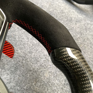 Volant de course personnalisé en cuir Alcantara avec palettes de changement de vitesse en fibre de carbone pour <span class=keywords><strong>Acura</strong></span> TLX <span class=keywords><strong>MDX</strong></span> <span class=keywords><strong>2021</strong></span>-2025 - Product Image 4