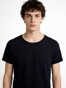 Camiseta de Cuello Redondo y Manga Corta para Hombre, Mujer y Niños, Tallas Grandes, 100% Algodón, Personalizable con Logotipo OEM - Product Image 3