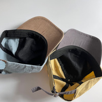 Casquettes de baseball douces bicolores en coton lavé 6 panneaux de haute qualité Nouveaux chapeaux de papa réglables décontractés unisexes personnalisés avec logo de broderie 3D