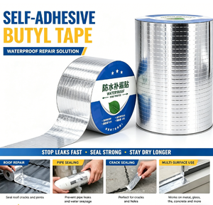 Ruban Butyle PENNROOF en Aluminium Auto-Adhésif, Étanche, Anti-Âge, Anti-Fuite, Scellant pour la Réparation des Fissures <span class=keywords><strong>de</strong></span> <span class=keywords><strong>Toiture</strong></span> - Product Image 3