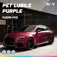 Film adhésif PET Lubile violet anti-jaunissement pour voiture, vinyle auto-adhésif à changement de couleur, direct usine, sans bulles d'air pour carrosserie