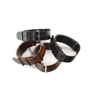 LAIHE Bracelet de montre en cuir tanné à l'huile de haute qualité Bracelet de montre 20mm 22mm Grossiste Bracelet de montre en cuir Zu personnalisé - Product Image 2